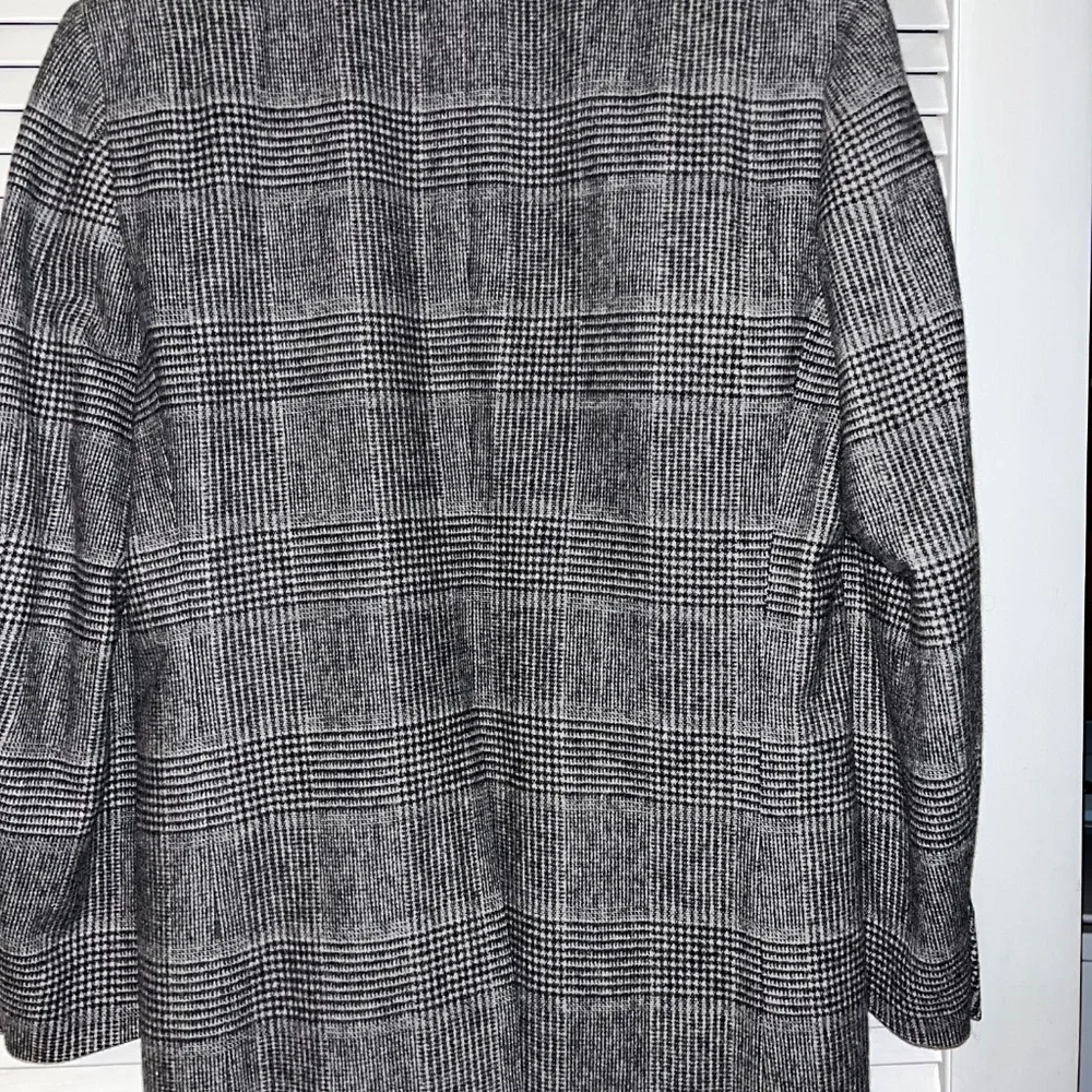 HART SCAFFNER & MARX WOOL BLAZER. VINTAGE Sz 44. Grey windowpane